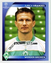 Figurina Jurica Vranjes - UEFA Champions League 2008-2009 - Panini