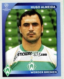 Sticker Hugo Almeida - UEFA Champions League 2008-2009 n. 195 - Panini
