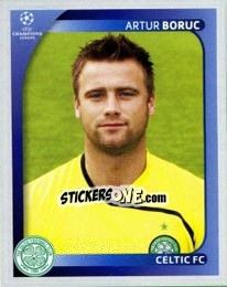 Sticker Artur Boruc - UEFA Champions League 2008-2009 n. 197 - Panini