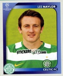 Sticker Lee Naylor - UEFA Champions League 2008-2009 n. 198 - Panini