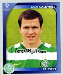 Sticker Gary Caldwell - UEFA Champions League 2008-2009 n. 201 - Panini