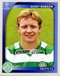 Sticker Barry Robson - UEFA Champions League 2008-2009 n. 204 - Panini