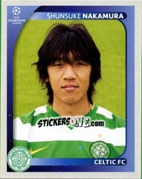 Sticker Shunsuke Nakamura - UEFA Champions League 2008-2009 - Panini