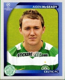 Sticker Aiden McGeady - UEFA Champions League 2008-2009 n. 208 - Panini