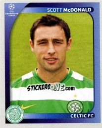 Sticker Scott McDonald - UEFA Champions League 2008-2009 n. 210 - Panini