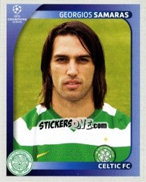 Sticker Georgios Samaras - UEFA Champions League 2008-2009 n. 212 - Panini