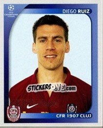 Sticker Diego Ruiz - UEFA Champions League 2008-2009 n. 229 - Panini