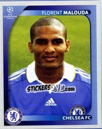Sticker Florent Malouda - UEFA Champions League 2008-2009 n. 242 - Panini