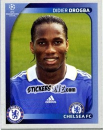 Sticker Didier Drogba - UEFA Champions League 2008-2009 n. 244 - Panini