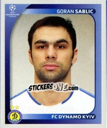 Sticker Goran Sablic - UEFA Champions League 2008-2009 - Panini