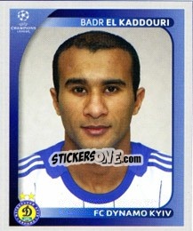 Figurina Badr El Kaddouri - UEFA Champions League 2008-2009 - Panini