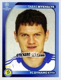 Sticker Taras Mikhalik - UEFA Champions League 2008-2009 - Panini