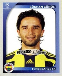 Figurina Gökhan Gönül - UEFA Champions League 2008-2009 - Panini