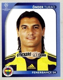 Sticker Önder Turaci - UEFA Champions League 2008-2009 n. 270 - Panini
