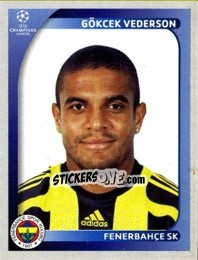 Sticker Gökcek Vederson - UEFA Champions League 2008-2009 n. 271 - Panini