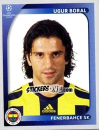 Sticker Ugur Boral - UEFA Champions League 2008-2009 - Panini