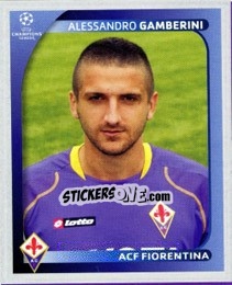 Figurina Alessandro Gamberini - UEFA Champions League 2008-2009 - Panini