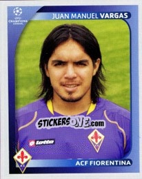 Sticker Juan Manuel Vargas - UEFA Champions League 2008-2009 n. 285 - Panini