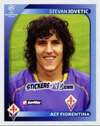 Cromo Stevan Jovetic - UEFA Champions League 2008-2009 - Panini