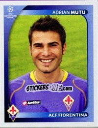 Sticker Adrian Mutu - UEFA Champions League 2008-2009 n. 295 - Panini