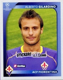 Sticker Alberto Gilardino - UEFA Champions League 2008-2009 n. 296 - Panini