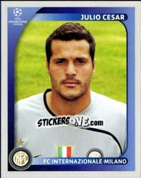 Sticker Julio Cesar - UEFA Champions League 2008-2009 n. 299 - Panini