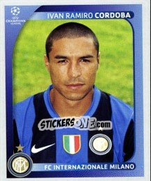 Sticker Ivan Ramiro Cordoba - UEFA Champions League 2008-2009 n. 300 - Panini