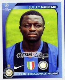 Sticker Sulley Muntari - UEFA Champions League 2008-2009 n. 308 - Panini