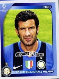 Sticker Figo - UEFA Champions League 2008-2009 n. 309 - Panini