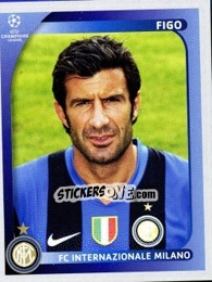 Cromo Figo - UEFA Champions League 2008-2009 - Panini