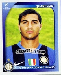 Cromo Quaresma - UEFA Champions League 2008-2009 - Panini