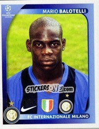 Sticker Mario Balotelli - UEFA Champions League 2008-2009 n. 312 - Panini