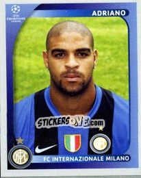 Sticker Adriano - UEFA Champions League 2008-2009 n. 314 - Panini