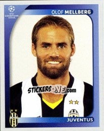 Sticker Olof Mellberg - UEFA Champions League 2008-2009 n. 319 - Panini