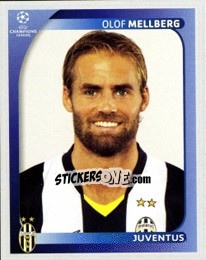 Sticker Olof Mellberg - UEFA Champions League 2008-2009 - Panini