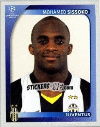 Sticker Mohamed Sissoko - UEFA Champions League 2008-2009 n. 322 - Panini