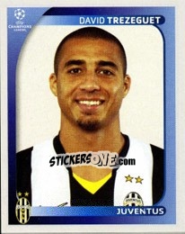 Sticker David Trezeguet - UEFA Champions League 2008-2009 n. 329 - Panini