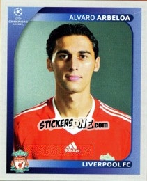 Sticker Alvaro Arbeloa - UEFA Champions League 2008-2009 n. 334 - Panini