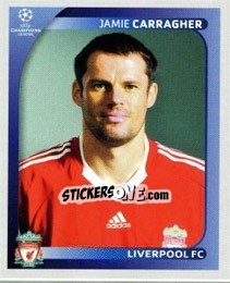 Sticker Jamie Carragher - UEFA Champions League 2008-2009 n. 335 - Panini