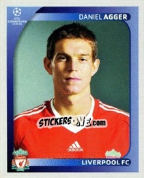 Sticker Daniel Agger - UEFA Champions League 2008-2009 n. 337 - Panini