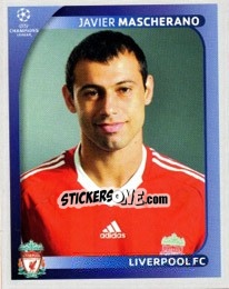 Sticker Javier Mascherano - UEFA Champions League 2008-2009 n. 340 - Panini