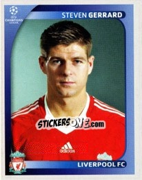 Sticker Steven Gerrard - UEFA Champions League 2008-2009 n. 343 - Panini