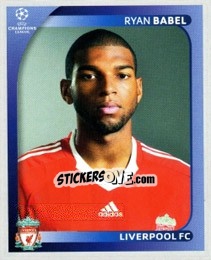 Sticker Ryan Babel - UEFA Champions League 2008-2009 n. 345 - Panini