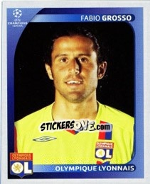 Figurina Fabio Grosso - UEFA Champions League 2008-2009 - Panini