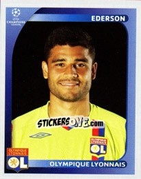 Sticker Ederson - UEFA Champions League 2008-2009 n. 361 - Panini