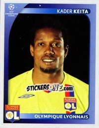 Sticker Kader Keita - UEFA Champions League 2008-2009 n. 363 - Panini