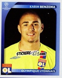 Sticker Karim Benzema - UEFA Champions League 2008-2009 n. 364 - Panini