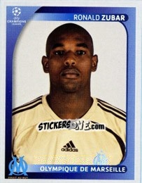 Sticker Ronald Zubar - UEFA Champions League 2008-2009 n. 370 - Panini