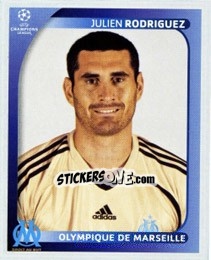 Figurina Julien Rodriguez - UEFA Champions League 2008-2009 - Panini