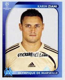 Sticker Karim Ziani - UEFA Champions League 2008-2009 n. 377 - Panini